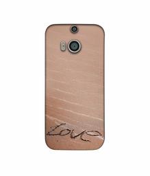 Amazon Brand - Solimo Designer Love 3D Printed Hard Back Case Mobile Cover for HTC One M8