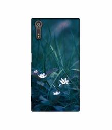 Amazon Brand - Solimo Designer White Flower 3D Printed Hard Back Case Mobile Cover for Sony Xperia XZ Dual