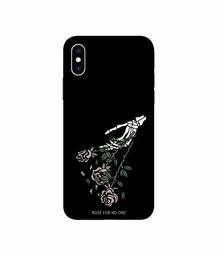 Amazon Brand - Solimo Designer Rose for No One 3D Printed Hard Back Case Mobile Cover for Apple iPhone Xs Max