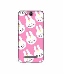 Amazon Brand - Solimo Designer Rabbit Pattern 3D Printed Hard Back Case Mobile Cover for Micromax Canvas Juice 3 Q392