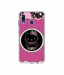 Amazon Brand - Solimo Designer Kitty with Glitter UV Printed Soft Back Case Mobile Cover for Samsung Galaxy M10s