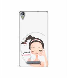 Amazon Brand - Solimo Designer Papa's Princess 3D Printed Hard Back Case Mobile Cover for Micromax Canvas Juice 3Plus Q394