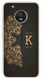 Amazon Brand - Solimo Designer Multicolor Black Pattern Alphabet-K Printed Soft Back Case Mobile Cover for Motorola Moto G5 Plus