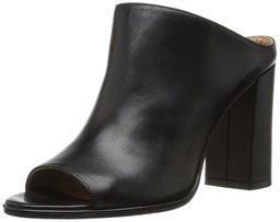 The Fix Amazon Brand Women's Donna High-Heel Open-Toe Mule, Black, 7 B US