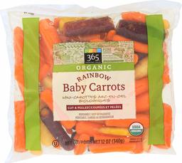 365 EVERYDAY VALUE Organic Peeled Baby Rainbow Carrots, 12 OZ