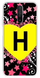 Amazon Brand - Solimo Designer Multicolor Heart Pattern Alphabet-H Printed Soft Back Case Mobile Cover for Poco X2 / Xiaomi Redmi K30