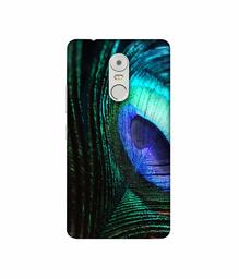 Amazon Brand - Solimo Designer Peacock Feather 3D Printed Hard Back Case Mobile Cover for Lenovo K6 Note