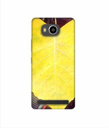 Amazon Brand - Solimo Designer Yellow Leaf 3D Printed Hard Back Case Mobile Cover for Lenovo A7700