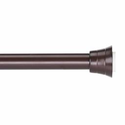 AmazonBasics Decorative Tiers Tension Shower Curtain Rod, 36-62