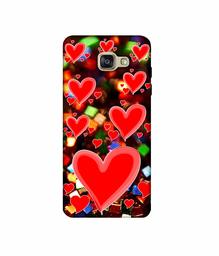 Amazon Brand - Solimo Designer Heart Texture on Glitters 3D Printed Hard Back Case Mobile Cover for Samsung Galaxy A5 (2016)