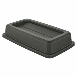 AmazonBasics Double Flip Lid for 23 Gallon Commercial Slim Trash Can, Grey, 1-Pack - TCNLID01DA (Renewed)