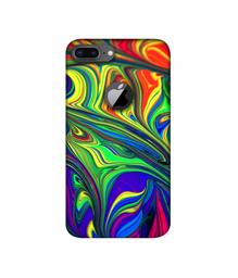 Amazon Brand - Solimo Designer Mash Painting 3D Printed Hard Back Case Mobile Cover for Apple iPhone 8 Plus (with Logo Cut)