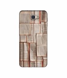 Amazon Brand - Solimo Designer Books Texture 3D Printed Hard Back Case Mobile Cover for Samsung Galaxy J5 Prime