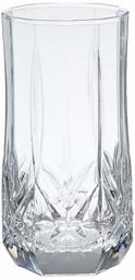 AmazonBasics Briercrest - Juego de vasos de vidrio, Juego de 6 enfriadores, Transparente, 1