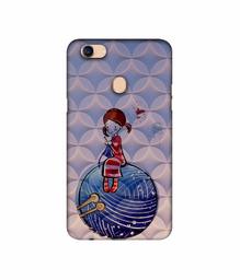 Amazon Brand - Solimo Designer Lady Vector Patternn 3D Printed Hard Back Case Mobile Cover for Oppo F5