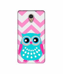 Amazon Brand - Solimo Designer Sky Blue Owl 3D Printed Hard Back Case Mobile Cover for Lenovo P2