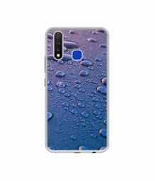 Amazon Brand - Solimo Designer Water Drops UV Printed Soft Back Case Mobile Cover for Vivo U20