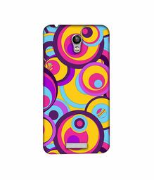 Amazon Brand - Solimo Designer Multicolor Circle 3D Printed Hard Back Case Mobile Cover for Micromax Canvas Spark Q380