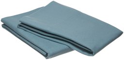 Pinzon Signature 190-Gram Cotton Velvet Flannel Standard Pillowcase, Set of 2, Teal