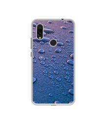 Amazon Brand - Solimo Designer Water Drops UV Printed Soft Back Case Mobile Cover for Mi Redmi 7