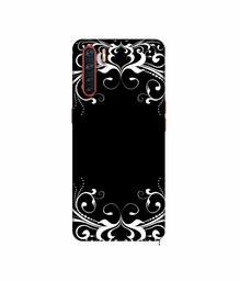 Amazon Brand - Solimo Designer Round Flower Crown 3D Printed Hard Back Case Mobile Cover for Oppo A91