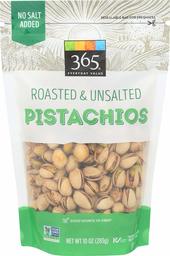 365 Everyday Value, Pistachios, Roasted & Unsalted, 10 oz