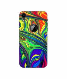 Amazon Brand - Solimo Designer Mash Painting 3D Printed Hard Back Case Mobile Cover for Apple iPhone XR (Logo Cut)