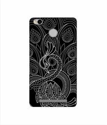 Amazon Brand - Solimo Designer Peacock Feather Pattern 3D Printed Hard Back Case Mobile Cover for Xiaomi Redmi 3S Prime