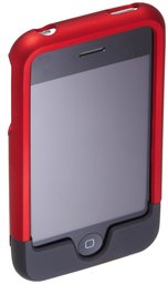 AmazonBasics Shell Case for iPhone 3G, 3GS (Red/Black)