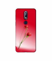 Amazon Brand - Solimo Designer Red Roses 3D Printed Hard Back Case Mobile Cover for Nokia 7.1