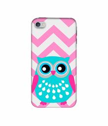 Amazon Brand - Solimo Designer Sky Blue Owl 3D Printed Hard Back Case Mobile Cover for Apple iPhone 4 / 4S