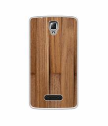 Amazon Brand - Solimo Designer Wooden Art UV Printed Soft Back Case Mobile Cover for Lenovo A2010