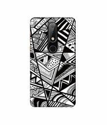 Amazon Brand - Solimo Designer Random Pattern 3D Printed Hard Back Case Mobile Cover for Nokia 6.1 Plus