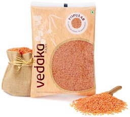 Amazon Brand - Vedaka Popular Red Masoor Dal Split, 500g