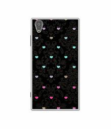 Amazon Brand - Solimo Designer Heart Texture UV Printed Soft Back Case Mobile Cover for Sony Xperia XA1 Plus