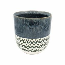 Amazon Brand – Stone & Beam Mid-Century Patterned Planter, 8.46