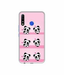 Amazon Brand - Solimo Designer Panda Pattern UV Printed Soft Back Case Mobile Cover for Tecno Spark 4