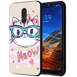 Amazon Brand - Solimo Designer Meow Printed Hard Back Case Mobile Cover for Poco F1 (D1226)