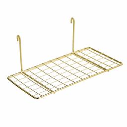 AmazonBasics Shelf for Wall Grid Panel, Gold (Renewed)