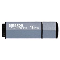 AmazonBasics 16 GB USB 2.0 Flash Drive (Gray Blue)