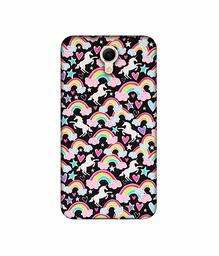 Amazon Brand - Solimo Designer Unicorn Texture UV Printed Soft Back Case Mobile Cover for Micromax Bharat 3 Q437