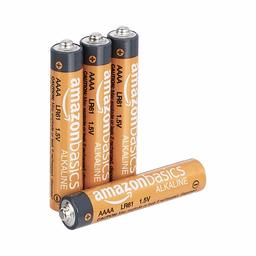 AmazonBasics AAAA 1.5 Volt Everyday Alkaline Batteries - Pack of 4