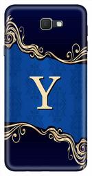 Amazon Brand - Solimo Designer Blue Pattern Alphabet-Y 3D Printed Hard Back Case Mobile Cover for Samsung Galaxy J7 Prime