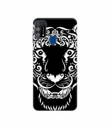 Amazon Brand - Solimo Designer White Tiger 3D Printed Hard Back Case Mobile Cover for Samsung Galaxy M31