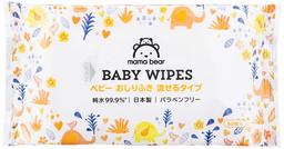 Mama Bear Baby Wipes, 99.9% Pure Water, Flushable Type, 60 Sheets x 24 Pieces (1440 Pieces) [Amazon Brand] Made in Japan Paraben Free