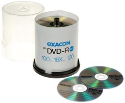 Exacon 4.7GB 16x DVD-R (100-Pack Spindle) [Amazon Frustration-Free Packaging]