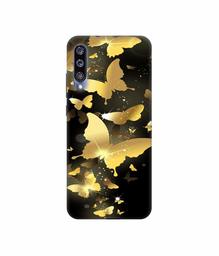 Amazon Brand - Solimo Designer Golden Butterfly Pattern 3D Printed Hard Back Case Mobile Cover for Mi A3