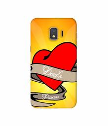 Amazon Brand - Solimo Designer Dad's Princess 3D Printed Hard Back Case Mobile Cover for Samsung Galaxy J2 Core