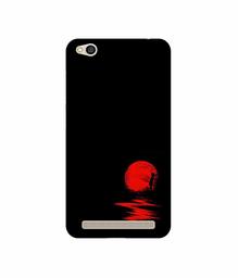 Amazon Brand - Solimo Designer Red Moon UV Printed Soft Back Case Mobile Cover for Mi Redmi 5A