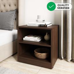 Amazon Brand - Solimo Tucana Engineered Wood Bedside Table (Walnut Durance Finish)